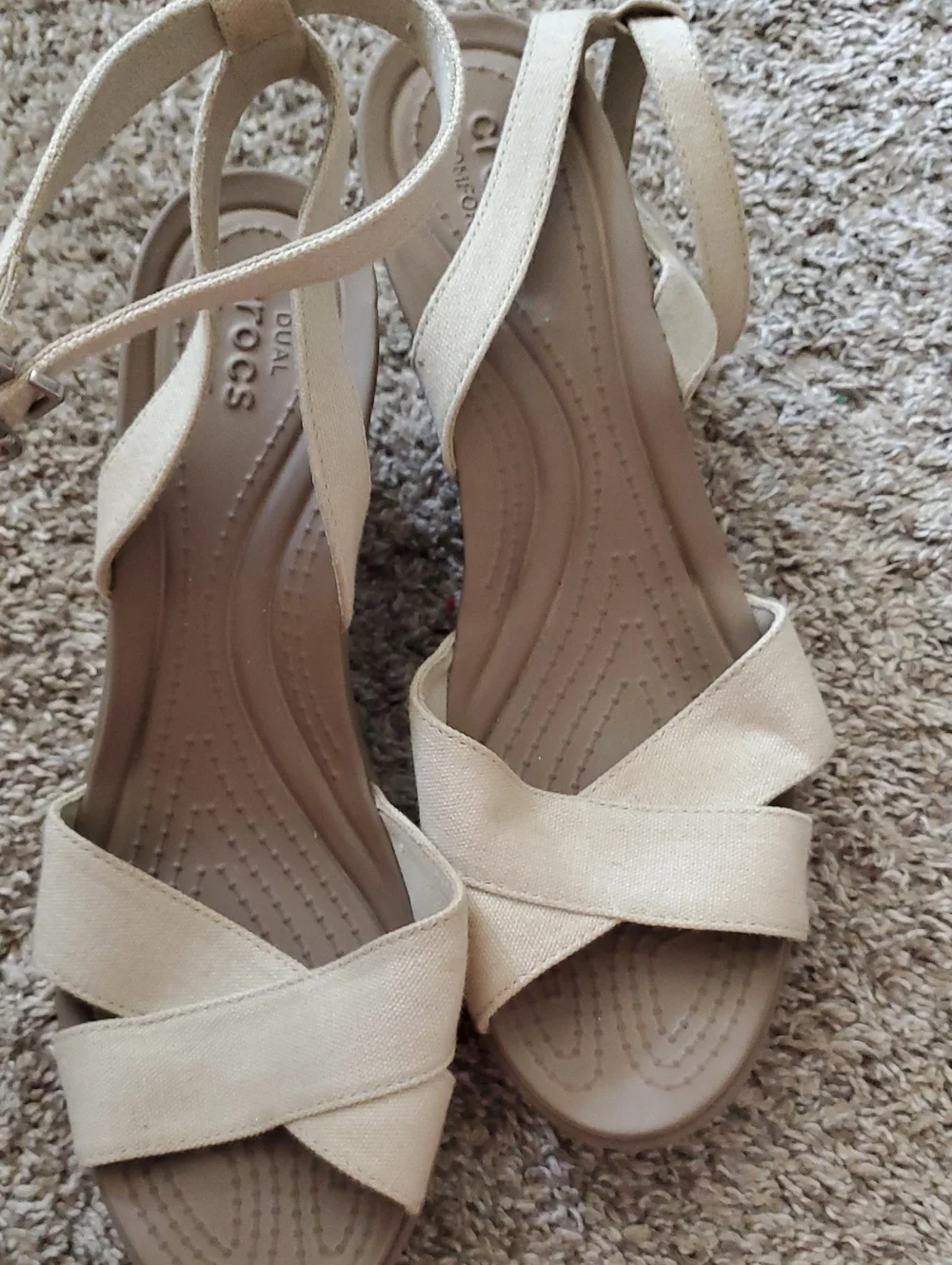 Wedge Sandals with Ankle Strap - Picture 3 of 8